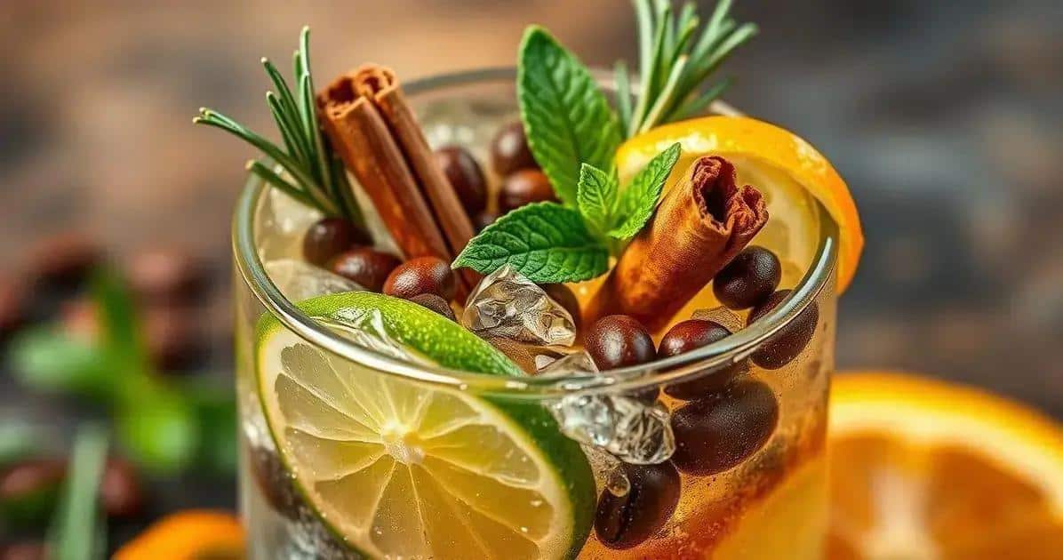 Beliebte Garnituren für Gin Tonic mit Kaffeelikör