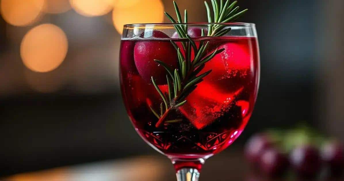 Besondere Merkmale von Wein mit Beeren-Saft und Rosmarin