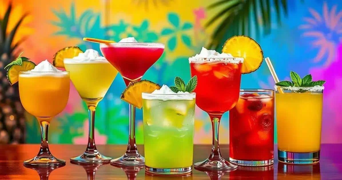 Besondere Variationen der Margarita mit Ananasschaum