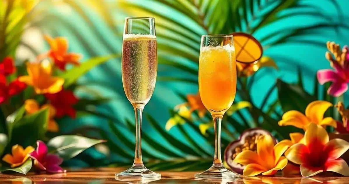 Champagner mit Passionsfruchtsaft: Ein erfrischender Twist, den du probieren musst!