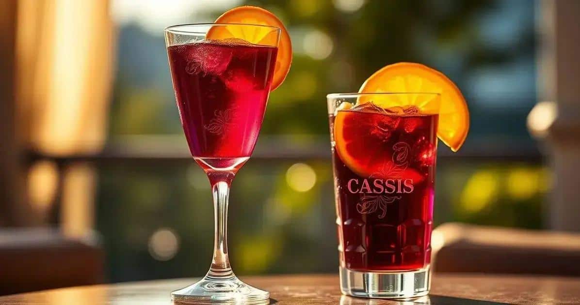 Cognac mit Cassislikör und Orange: Ein raffinierter Genussmoment!
