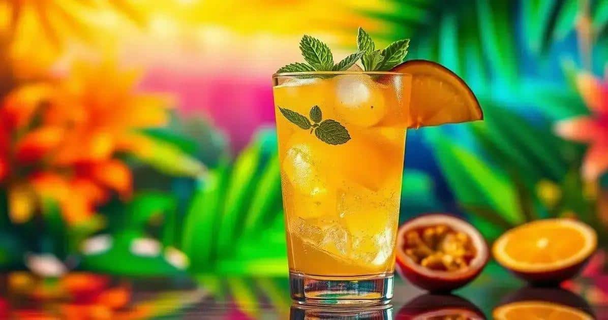Daiquiri mit Passionsfruchtsaft und Minze: Eine tropische Köstlichkeit!
