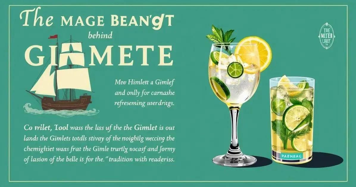 Der Ursprung des Namens: Gimlet mit Rum