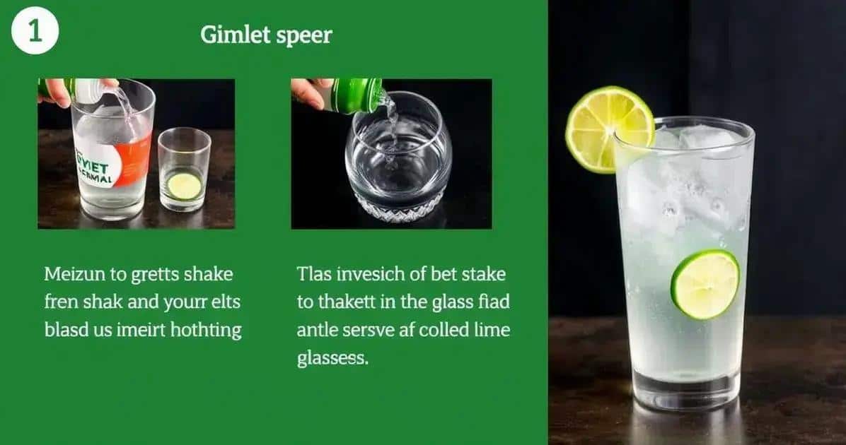 Detailierte Zubereitung des Gimlet