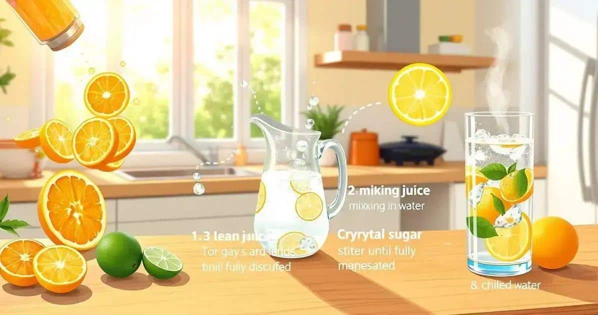 Detaillierte Zubereitung von Orangenlimonade