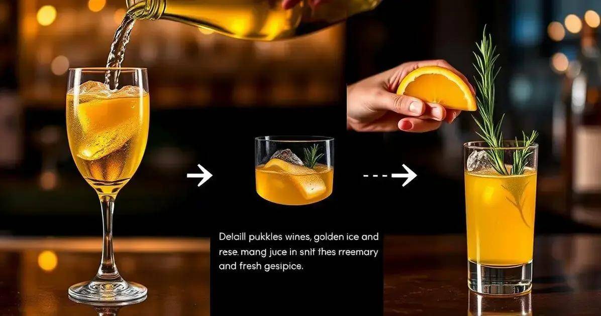 Detaillierte Zubereitungsmethode für Sekt mit Mangosaft und Rosmarin