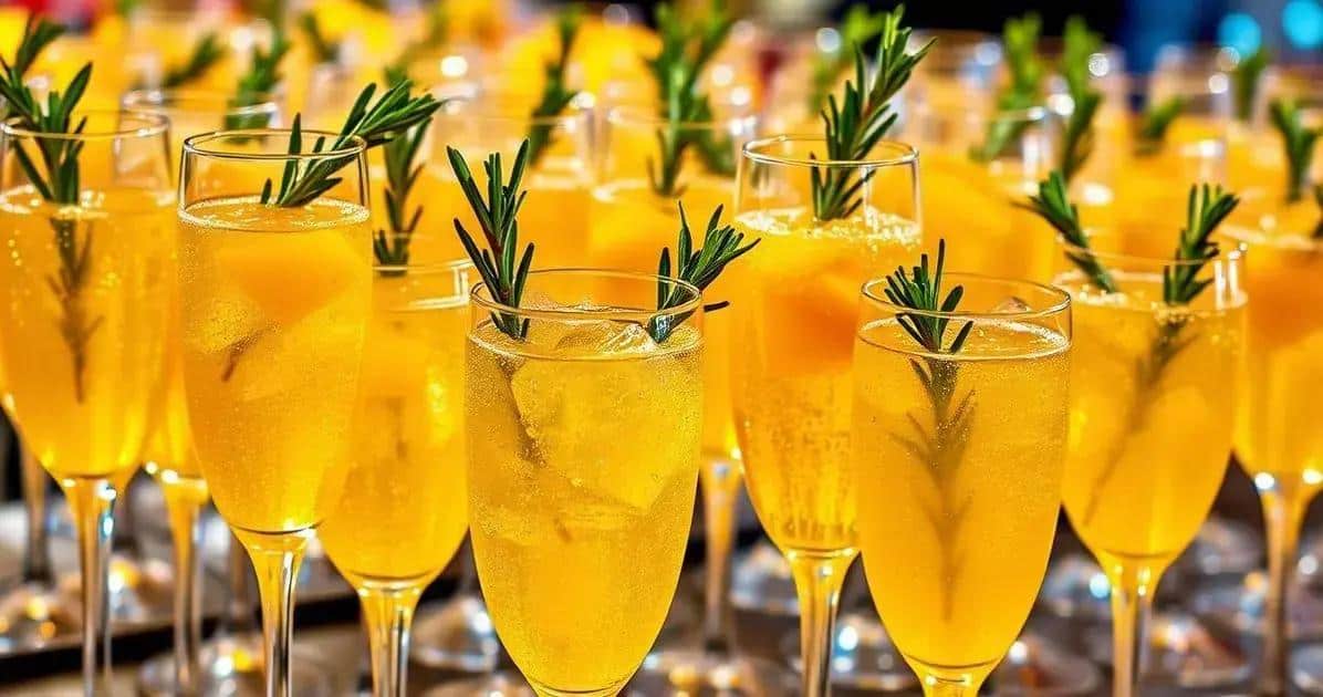 Die perfekte Kombination aus Sekt und Mangosaft