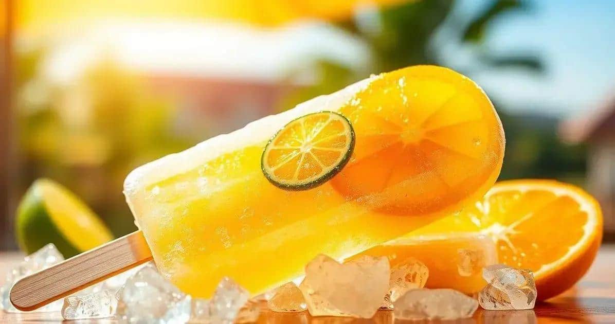 Eis mit Orangenlimonade und Limette: Der erfrischende Drink, den du brauchst!