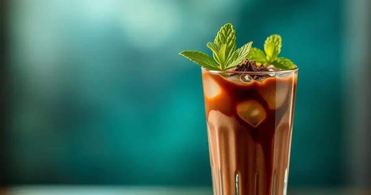 Eiskalte Schokolade mit Kokoslikör und Minze: Eine köstliche Erfrischung!