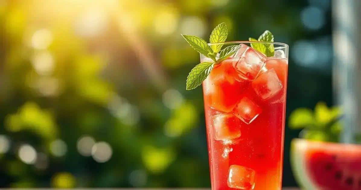 Energydrink mit Wassermelonensaft und Ingwer: Ein erfrischender Twist!