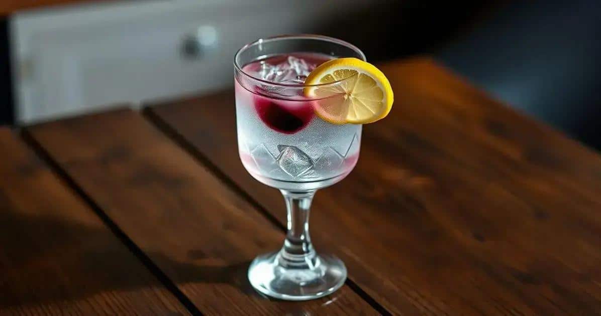 Gin Tonic mit Açaí-Likör: Die geschmackvolle Energie des Açaí!