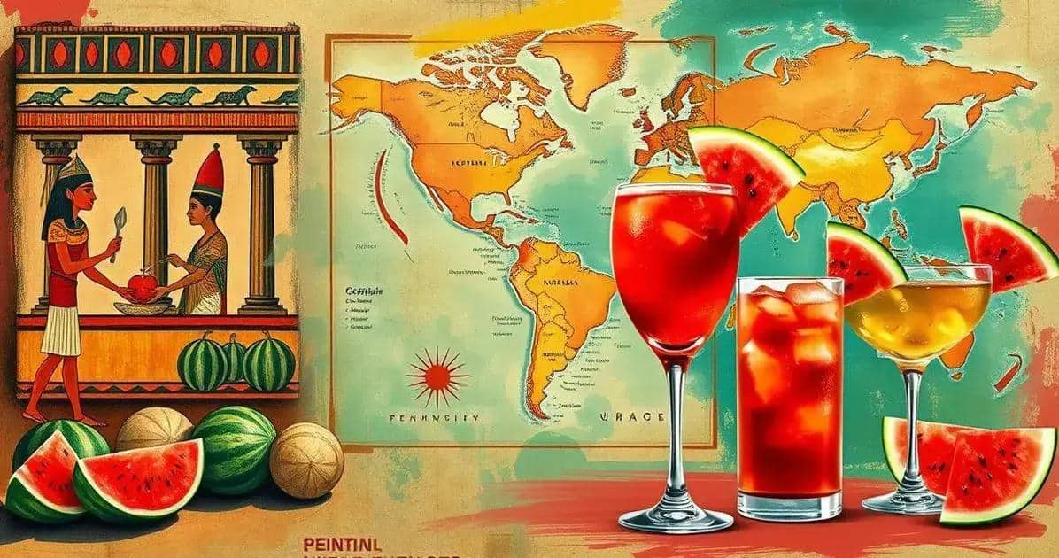 Herkunft des Wassermelonen-Drinks