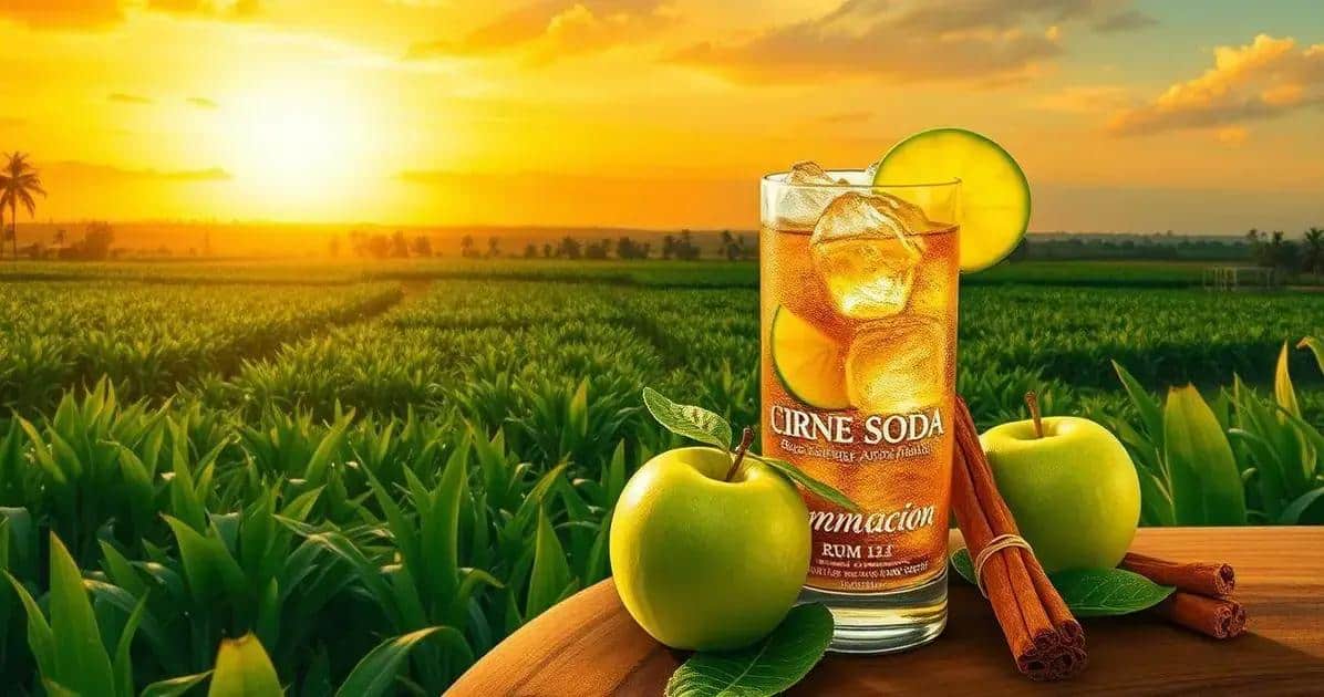 Herkunft und Bedeutung des Cocktails Rum mit grünem Apfelsoda