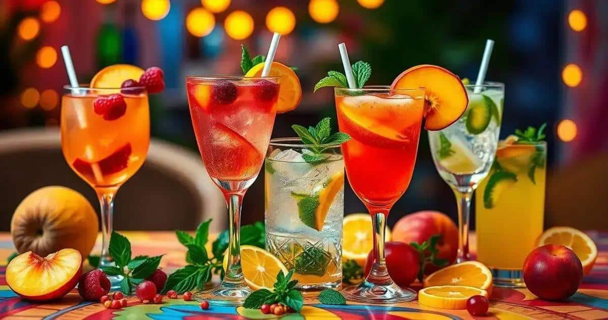 Kreative Variationen der Pfirsich-Caipiroska