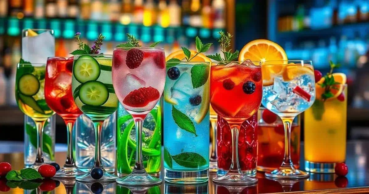 Kreative Variationen des klassischen Gin Tonic mit Minzlikör