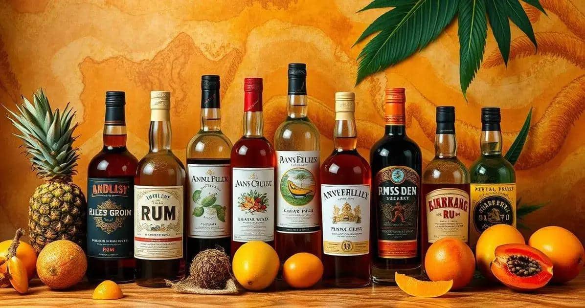 Kuriositäten über Rum und tropische Früchte
