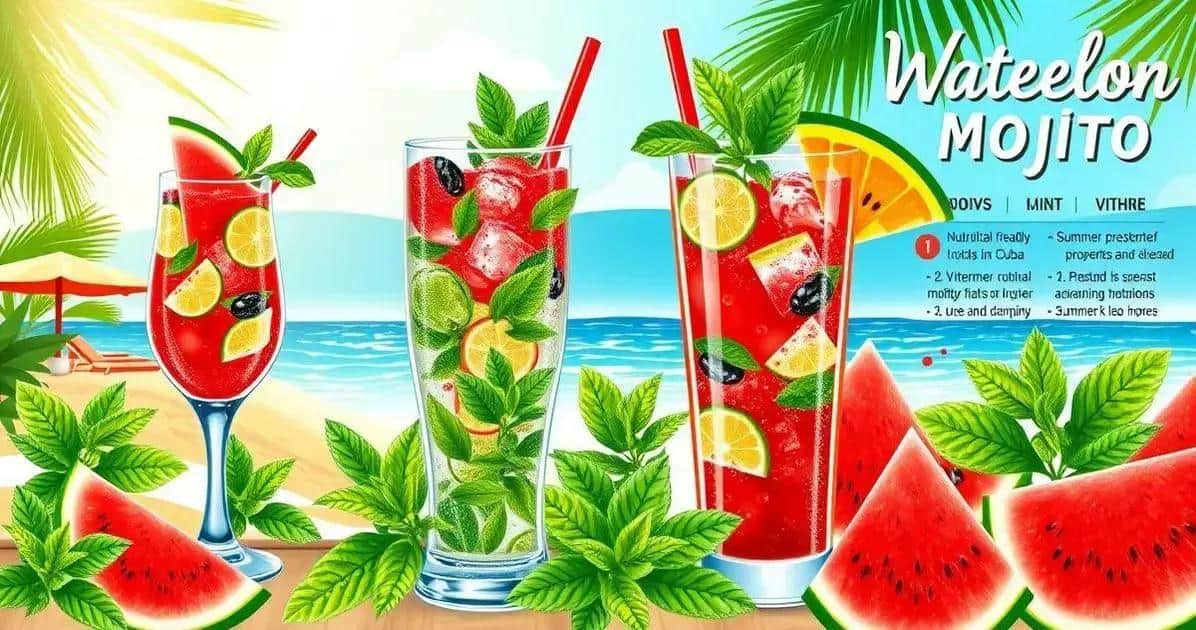Kuriositäten über Wassermelonen-Mojito