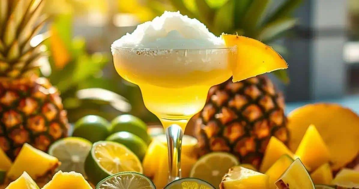Margarita mit Ananasschaum: Ein frischer Twist des Klassikers!