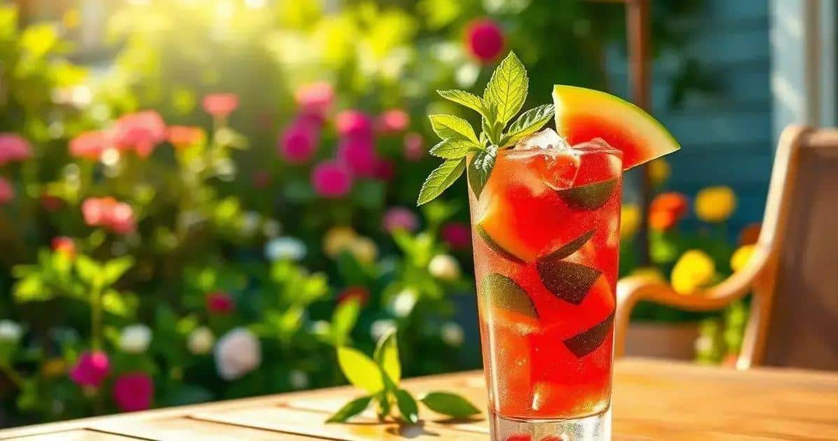 Mojito mit Wassermelone und Basilikum: Ein sommerlicher Frischekick!