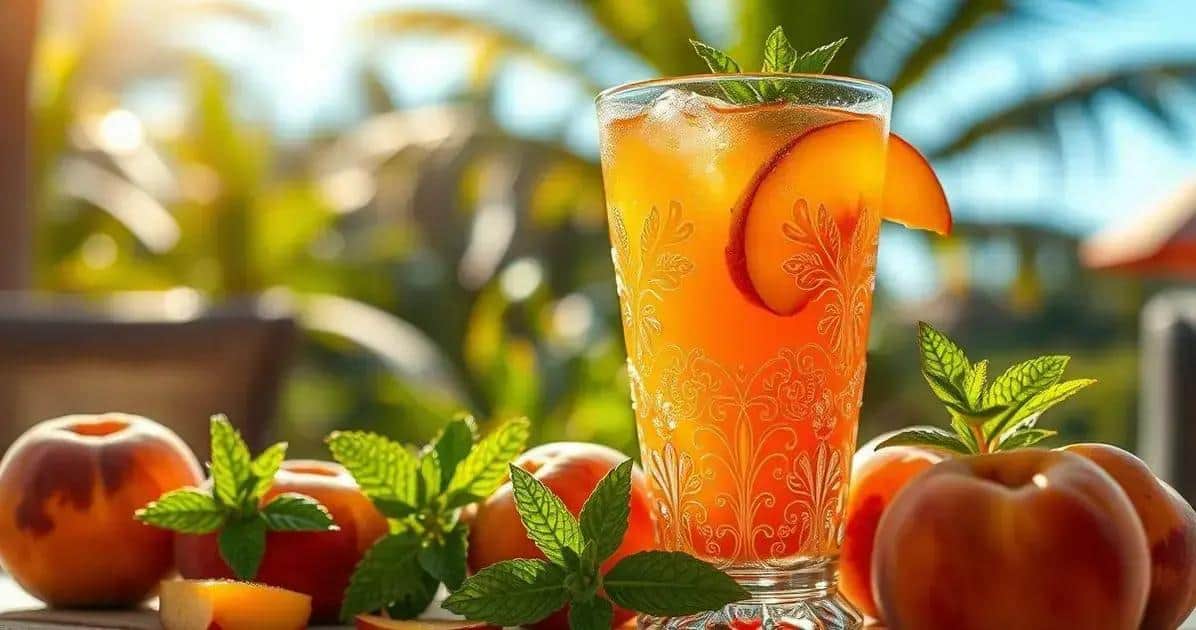 Pfirsich-Caipiroska: Cocktail oder Dessert?