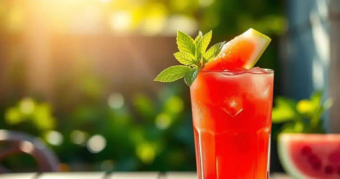 Pisco mit Wassermelonensaft und Minze: Ein sommerlicher Cocktail zum Abkühlen!