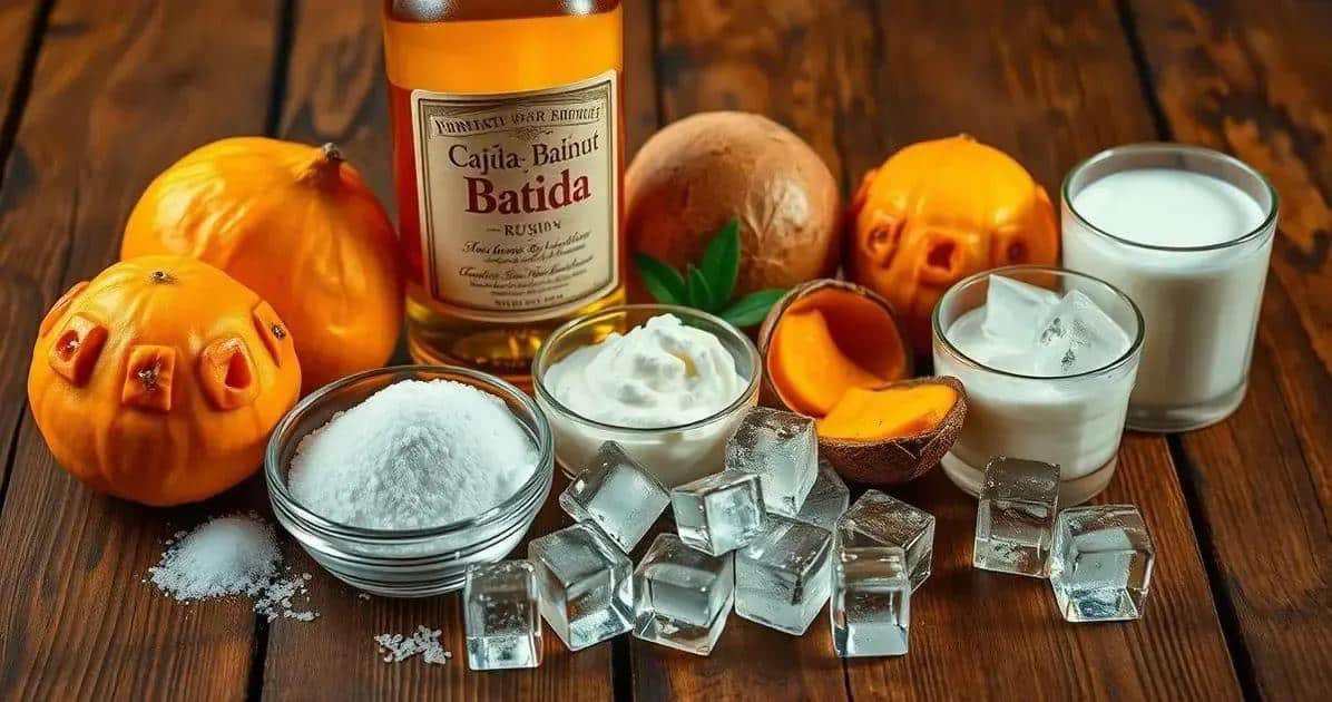 Rezeptzutaten für Cajá-Batida