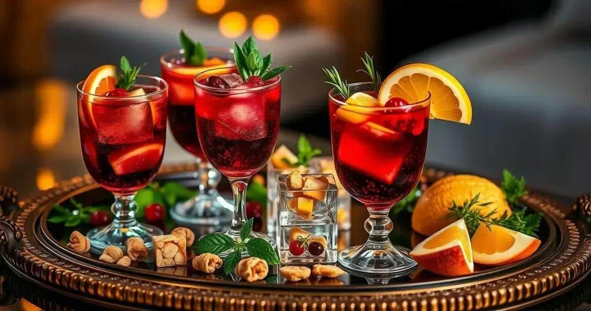 Serviervorschläge für Cassis-Caipirinha