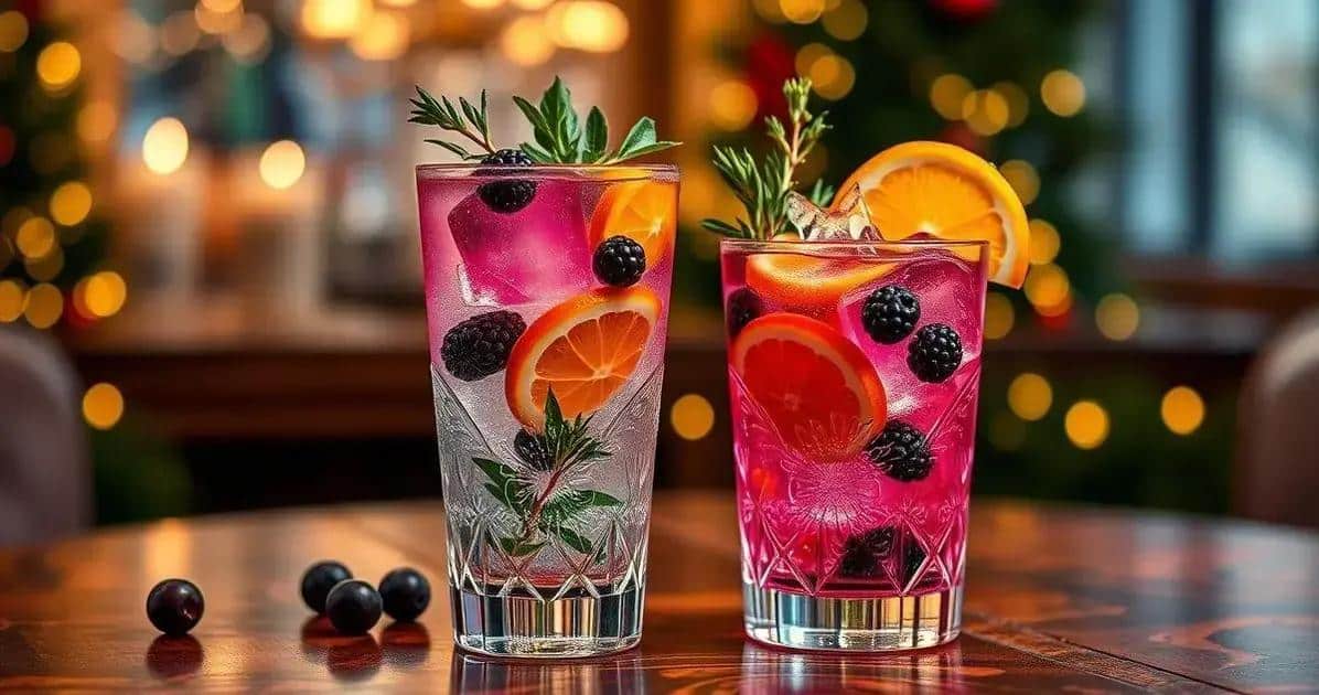 Serviervorschläge für Gin Tonic mit Cassislikör
