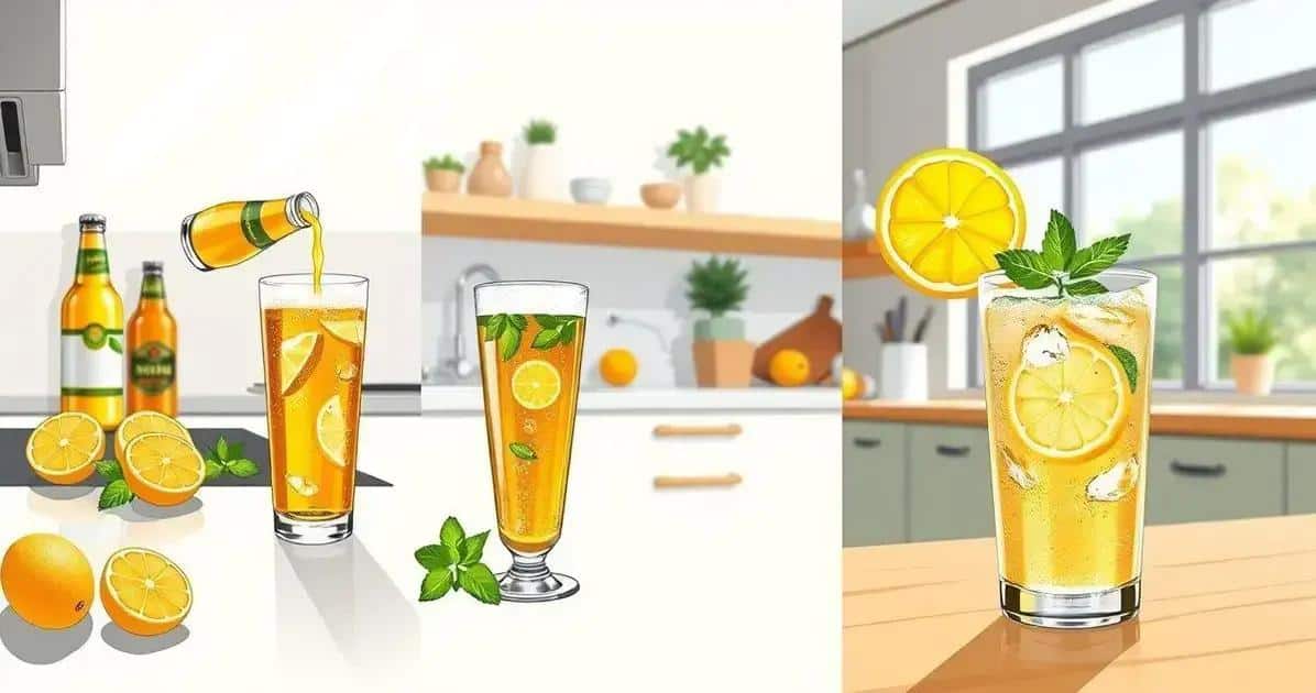 So bereiten Sie Bier mit Ingwerlimonade und Zitrone zu