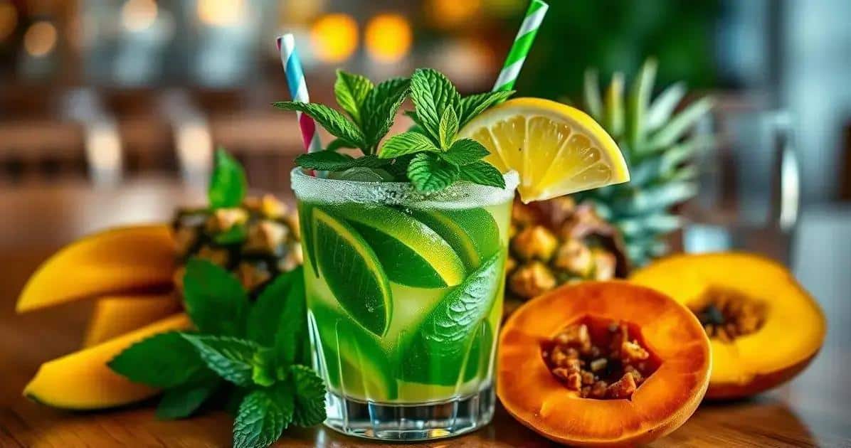 Tipps zur perfekten Garnitur für Minzlikör-Drinks