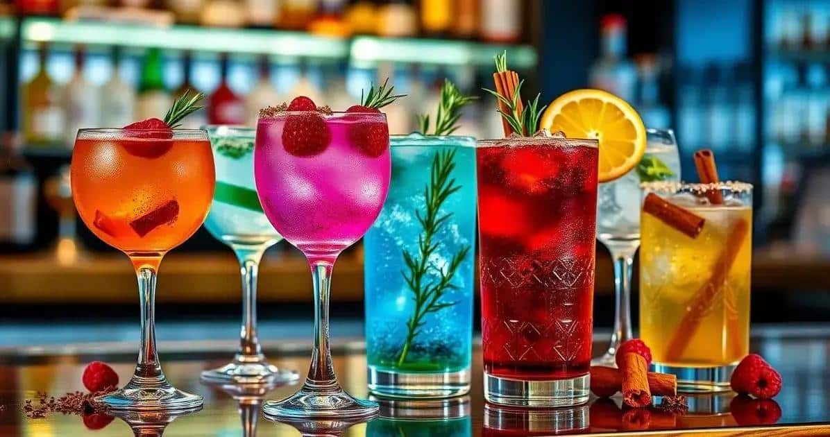 Variationen des Gin Tonic mit Kaffeelikör