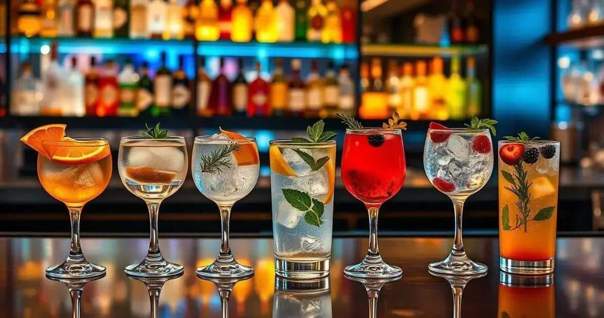 Variationen des Gin Tonic mit Mandarine