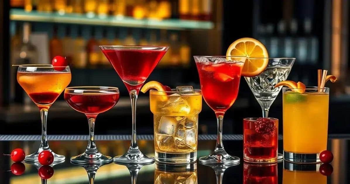 Variationen des Manhattan-Drinks