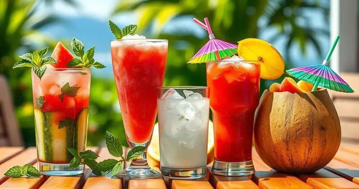 Variationen des Wassermelonen-Drinks