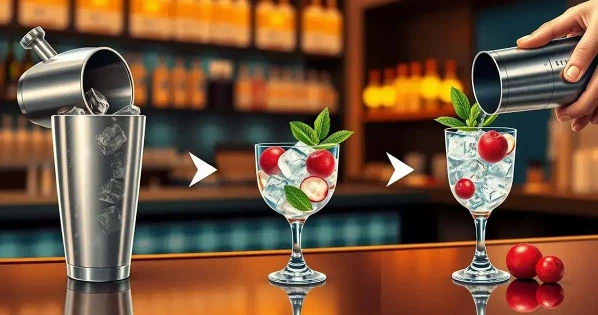 Vorbereitungsmethode für den perfekten Drink