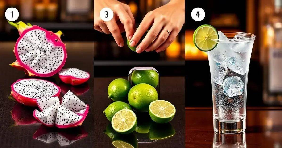Vorbereitungsmethode für die Weiße Pitaya-Caipiroska