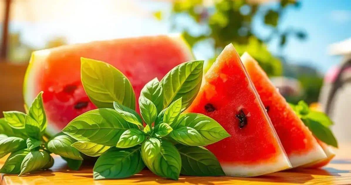 Wassermelone und Basilikum: Die perfekte Kombination