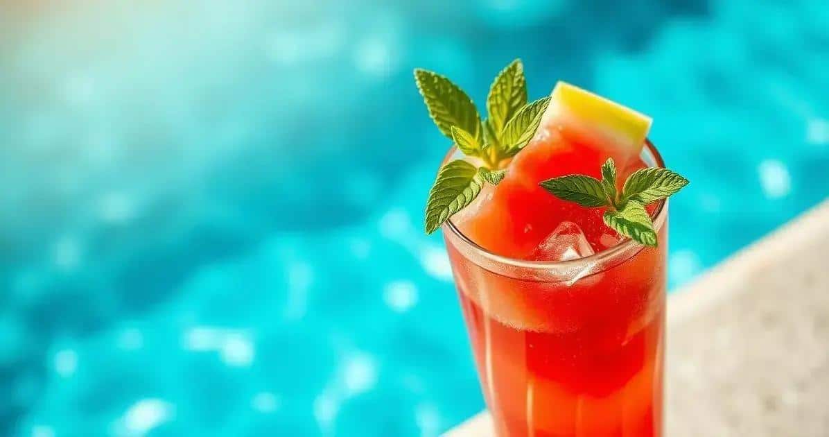 Wassermelonen-Erdbeer-Drink: Fruchtig und voller Geschmack!