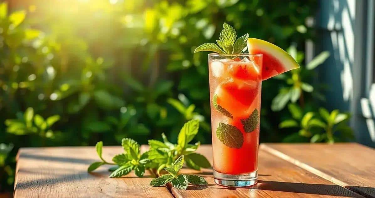 Wassermelonen-Mojito mit weißem Rum: Ein frischer Twist des Klassikers!