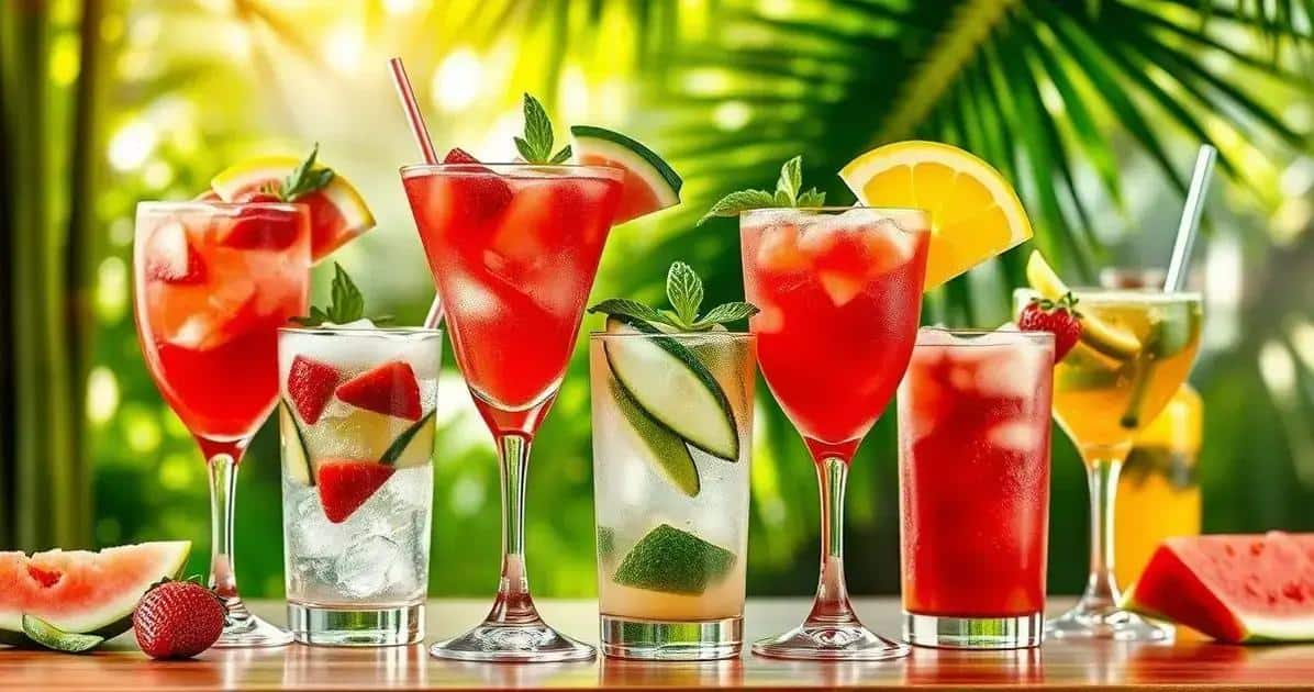 Wassermelonen-Mojito Variationen