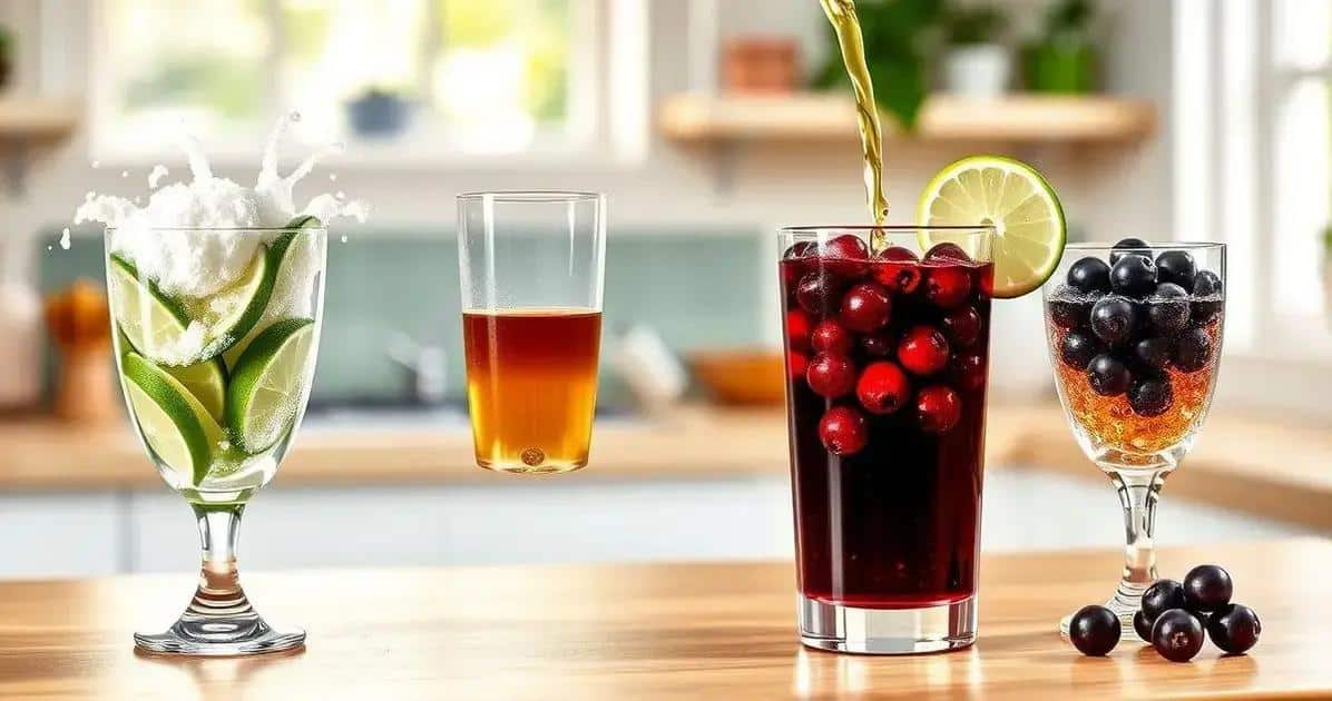 Zubereitung der Cassis-Caipirinha