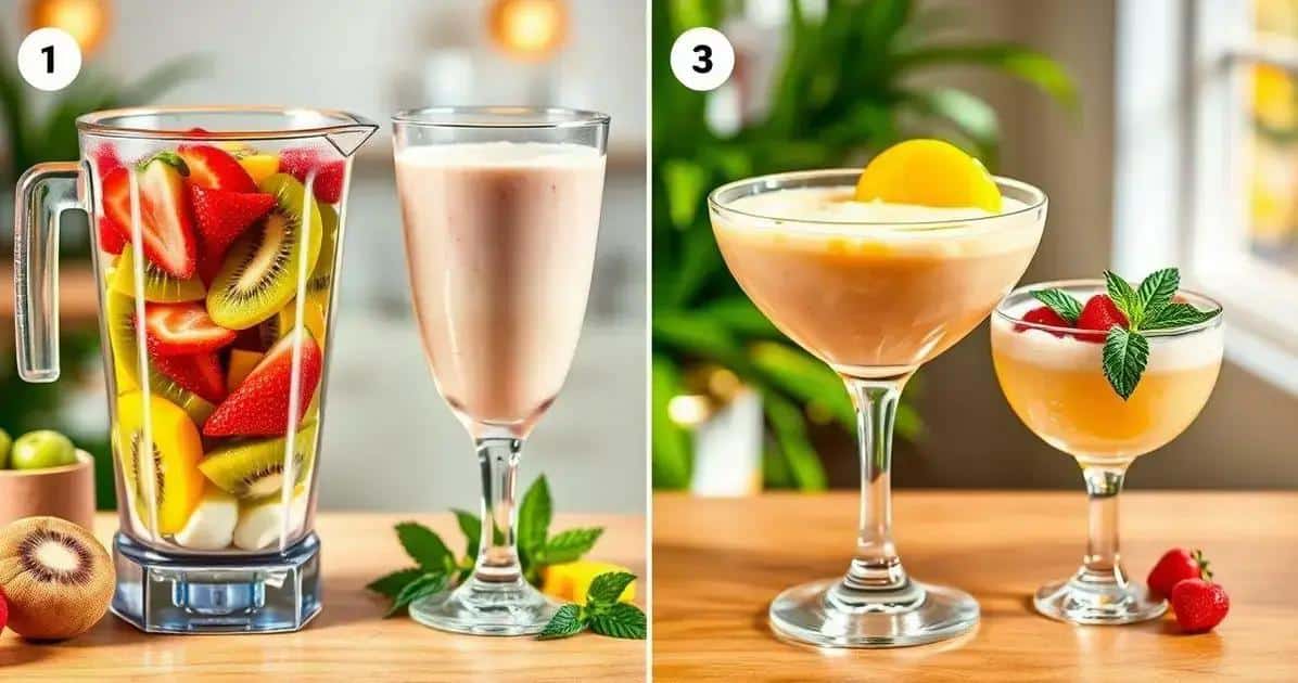Zubereitung des Fruchtcocktails