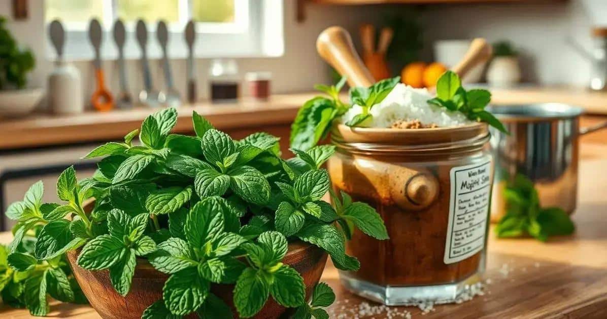 Zubereitung des Mojito Sirups