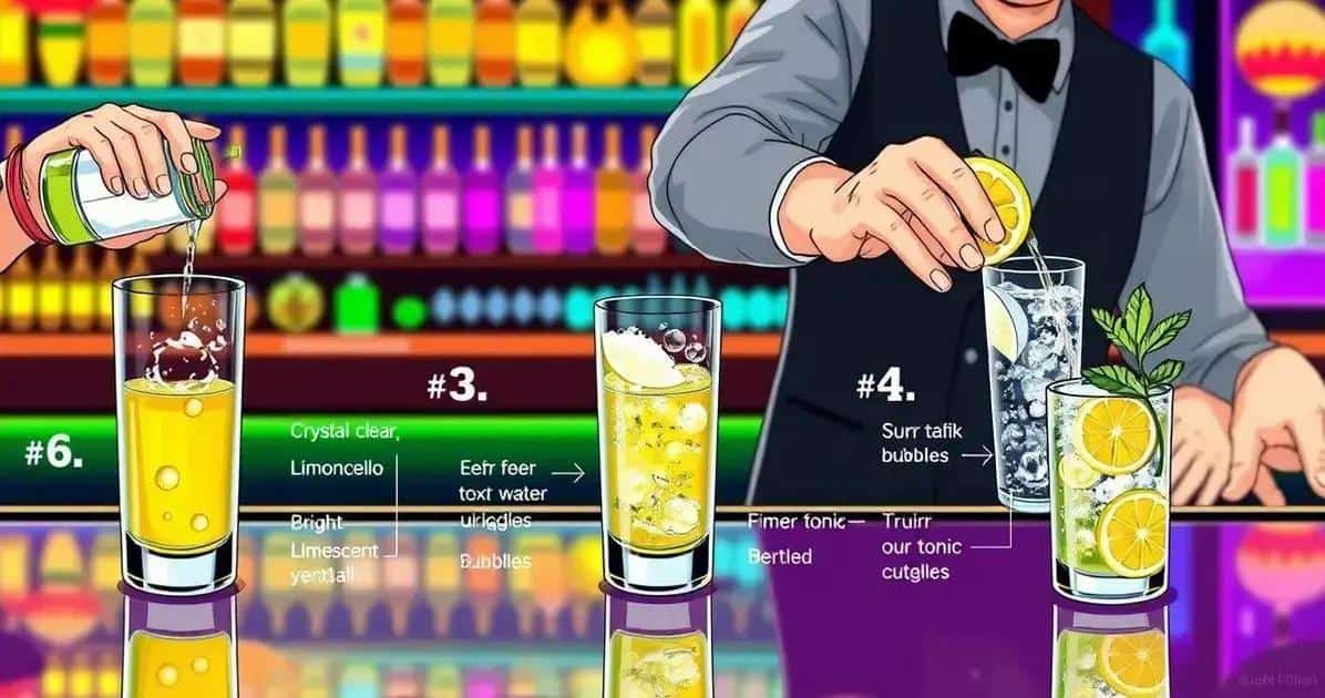 Zubereitung des perfekten Gin Tonic mit Limoncello