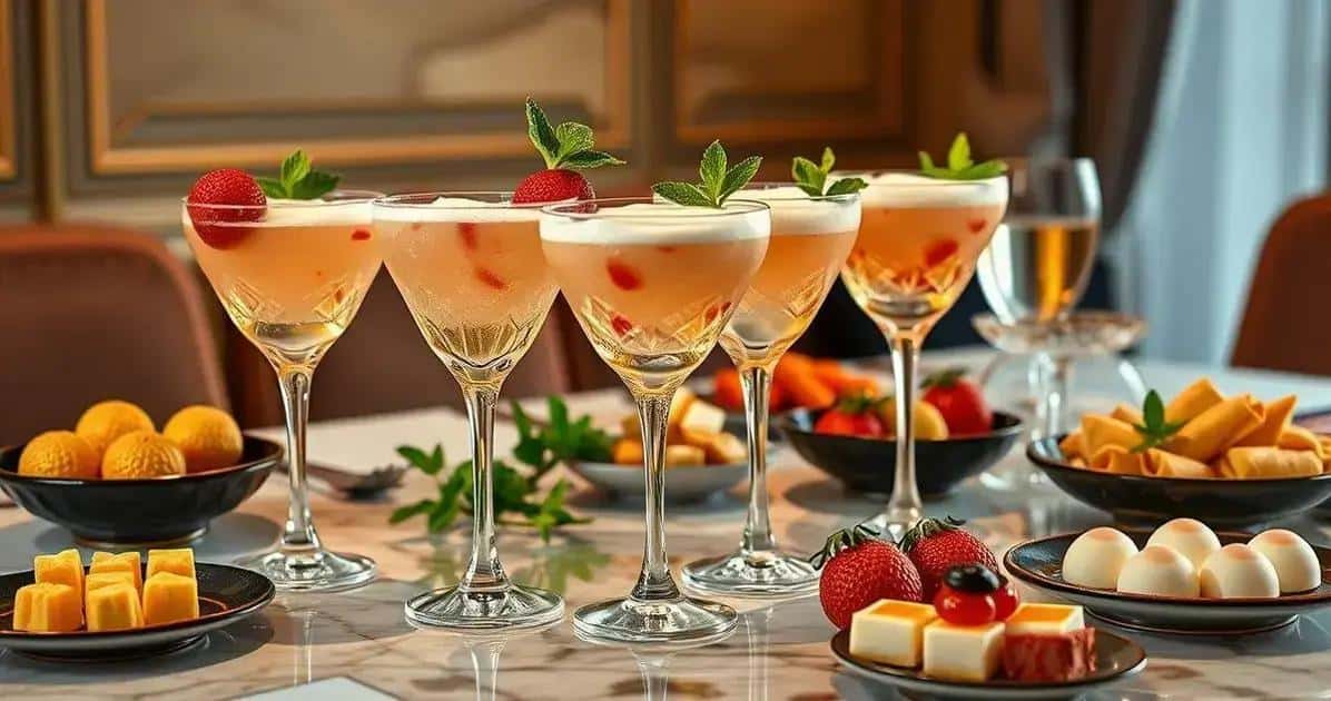 Zusätzliche Serviervorschläge für Sake mit Litschi und Ingwerschaum