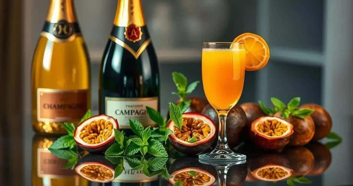 Zutaten für Champagner mit Passionsfruchtsaft