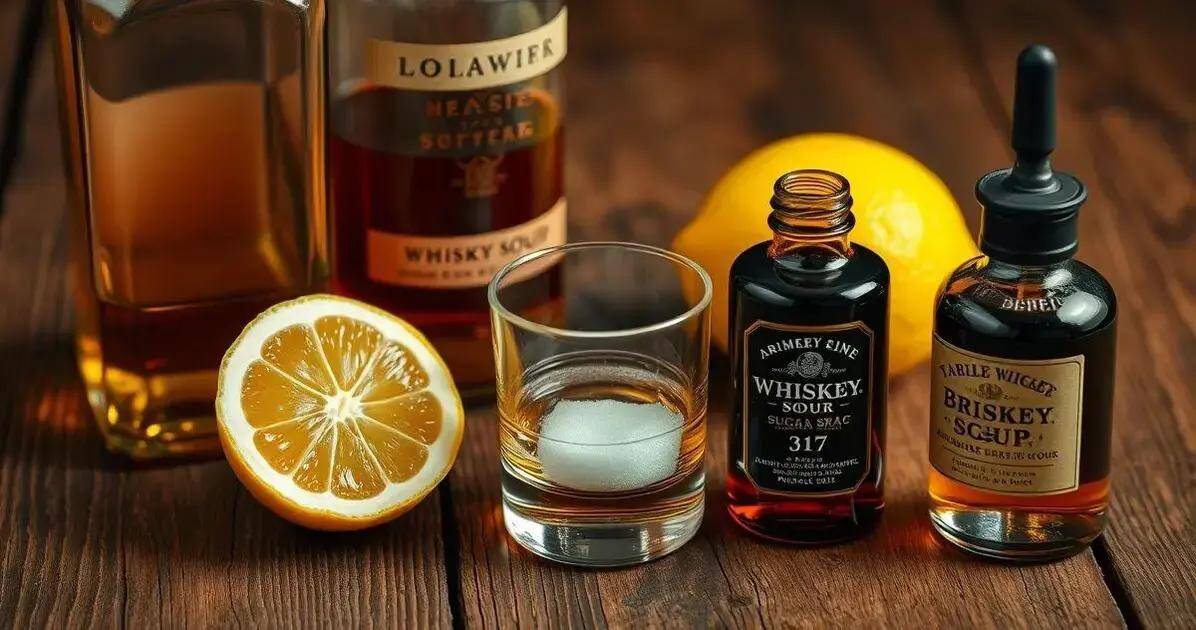 Zutaten für das Whiskey-Sour-Rezept