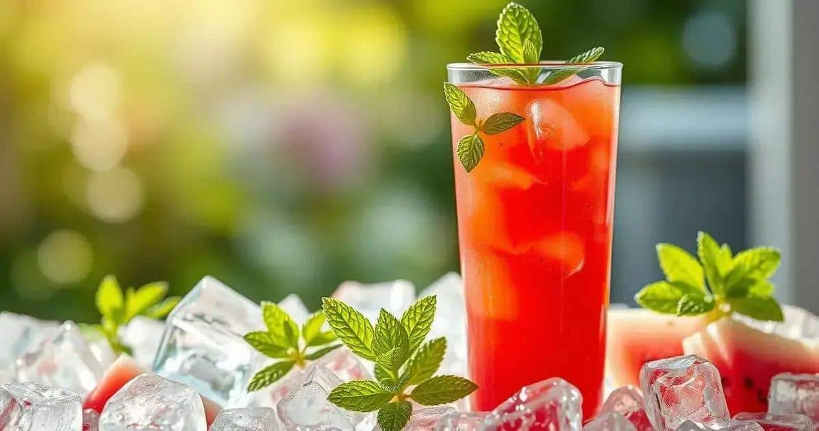 Zutaten für den Energydrink mit Wassermelonensaft und Ingwer