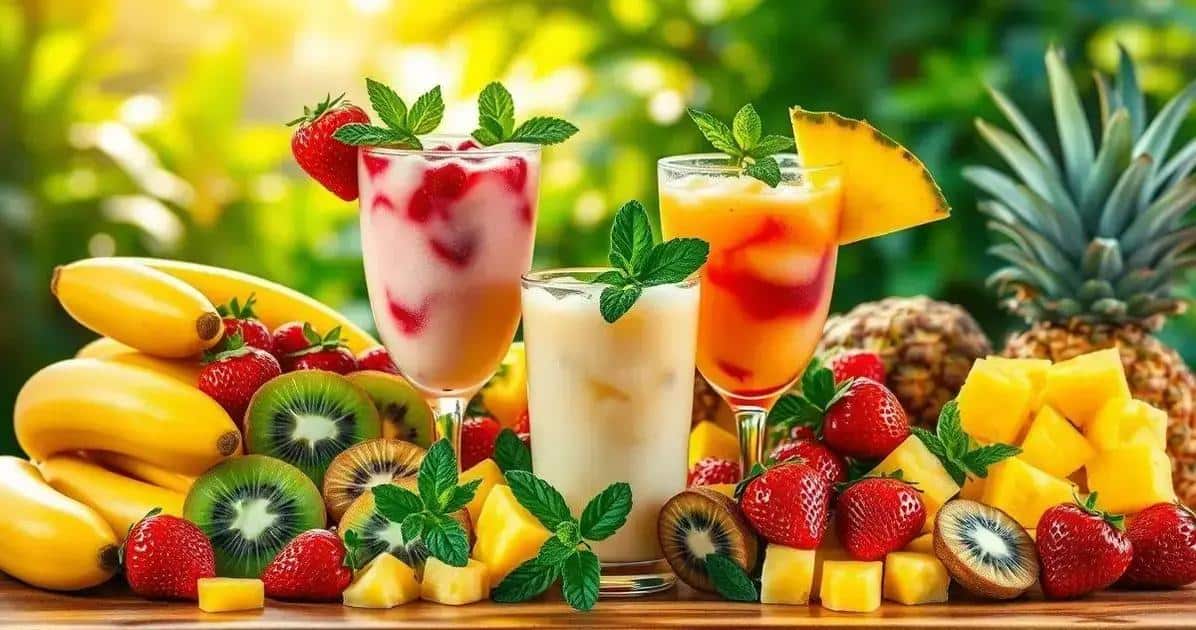 Zutaten für den Fruchtcocktail