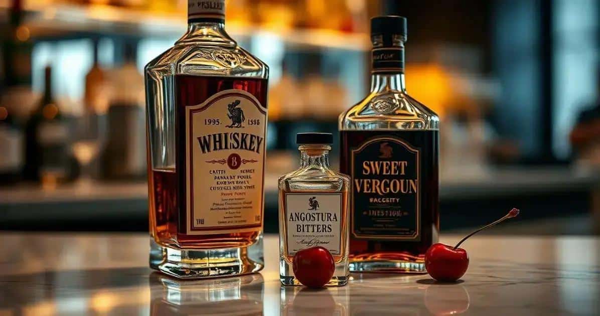 Zutaten für den Manhattan-Drink
